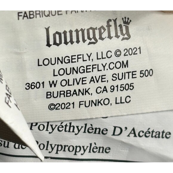 Disney Lilo & Stitch Loungefly Blue Tropical Leaves Mini Backpack Zippered EUC - Picture 11 of 16